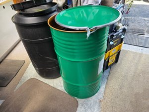 Products: STEEL DRUM. RIBBED 200 LITRE LID & CLAMP TYPE. FOOD GRADE AS NEW G1 - RainHarvest and Services