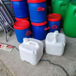 15 LITRE WHITE SCREW LID HDPE DRUM. FOOD GRADE - RainHarvest and Services