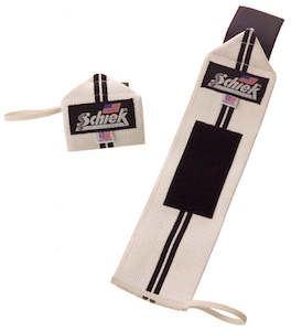 Crossfit: S1112 Wrist Wraps - Schiek 12" - White