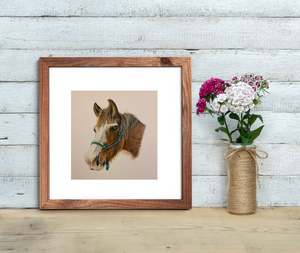 Custom Art: Mini portraits COLOUR or PENCIL (20cm x 20cm)