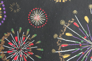 Products: Hand-Dyed Yuzen Washi Paper - 034 Black raku.co.nz