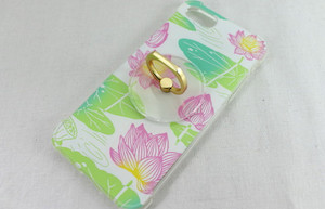 iPhone 7/8 Case with Ring - Lotus Flower raku.co.nz