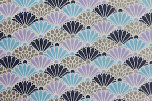 Hand-Dyed Yuzen Washi Paper - 040 Blue raku.co.nz