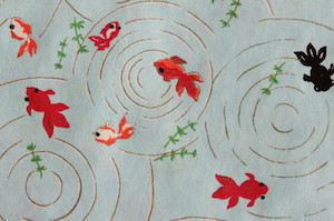 Hand-Dyed Yuzen Washi Paper - 037 Light-Blue raku.co.nz