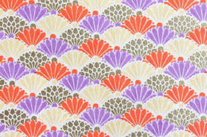 Hand-Dyed Yuzen Washi Paper - 040 Orange raku.co.nz