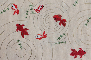 Hand-Dyed Yuzen Washi Paper - 037 Cream raku.co.nz