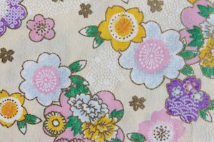 Hand-Dyed Yuzen Washi Paper - 036 Cream raku.co.nz