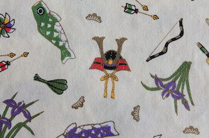 Hand-Dyed Yuzen Washi Paper - 035 Cream raku.co.nz