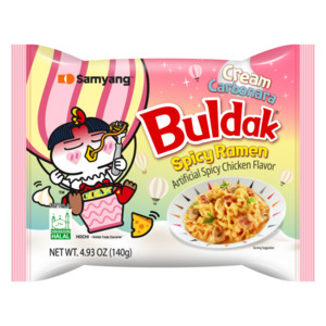 Frontpage: Samyang Cream Carbonara Buldak Hot Chicken Ramen