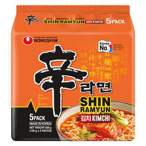 Frontpage: Nongshim Shin Kimchi Ramen - 5pk