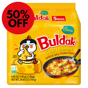 Samyang Cheese Buldak Hot Chicken Ramen - 5pk