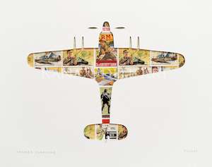 Warbirds Poppies: Hawker Hurricane, 8x10 inches