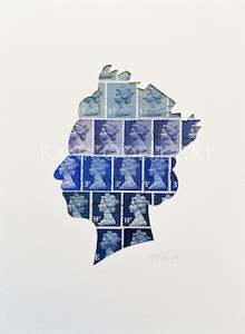 Assorted Themes: QEII - blue/purple, 6x8 inches