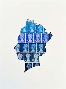 Assorted Themes: QEII - blue, 6x8 inches