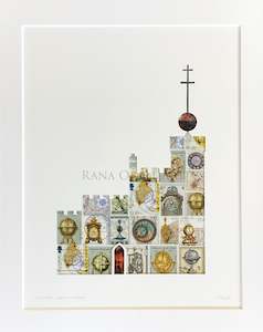 Larger Work: Lyttelton Timeball Station, 350x280mm