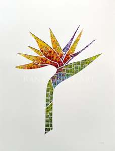 Bird of Paradise flower, 80x60cm