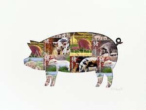 Pig, 6x8 inches