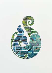 Prints: Whale Hook, A3 Print