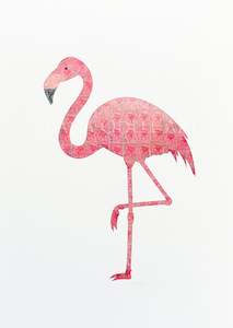 Products: Flamingo, A4 Print