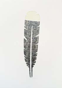 Products: Huia Feather, A4 Print
