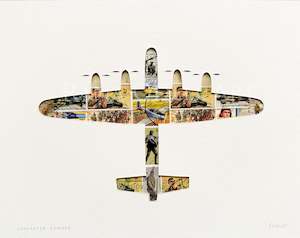 Lancaster Bomber, 8x10 inches