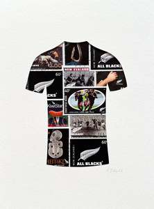 Kiwiana: Rugby Shirt, 6x8 inches