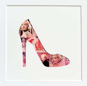 Assorted Themes: Marilyn High Heel - pink, 8x8 inches