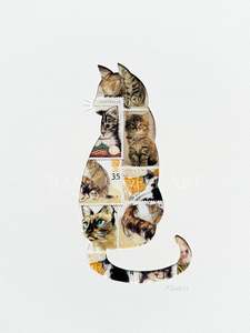 Cats Dogs: Cat - tabby, 6x8 inches