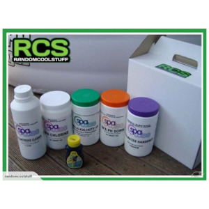 Pool Chemicals Filter Cartridges V2: Spa Chemical Kit - Great for Lay-Z Spas