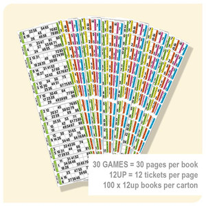 30 Game Housie Books Brackets Ranford Bingo NZ