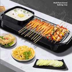 2 In 1 220V 1360W Electric Non-Stick Surface Grill Hot Pot Barbecue Multifunctio&hellip;