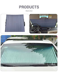 Household: Retractable Sun Shade For Car Window Aluminum Film