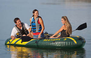 Christmas: Seahawk Trio High quality Gaint Inflatable Canoe Rowing Air Fishing Boat