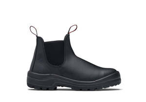 Work Boots: JOHN BULL Brahman Black Slipon Boot