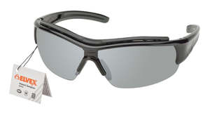End Of Line: ELVEX IMPACT Safety sunglasses Semi frame/silver mirror