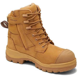 Blundstone Work Boots: Blundstone Rotoflex Unisex Wheat Zip side