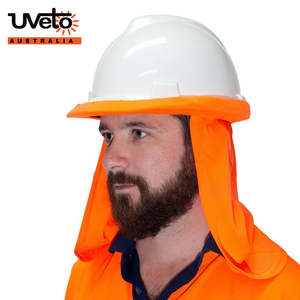 Sun Protection: Hard Hat Flap Micro Mesh Hi Viz