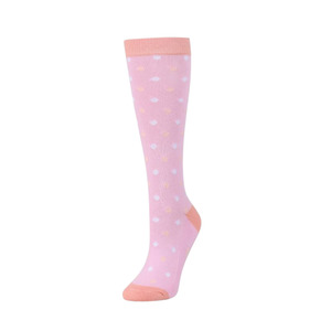 Rider: Single Pack Childs Socks - Lilac/Peach Spot
