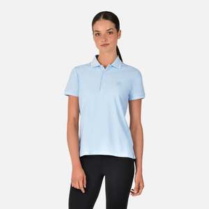 Cotton Pique Short Sleeve Polo - Sky Blue