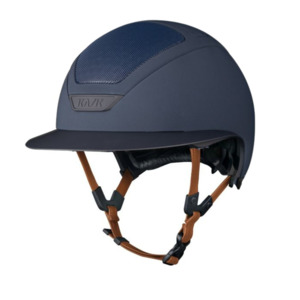 Helmets: Star Lady Hunter - Navy w Light Brown Leather Harness