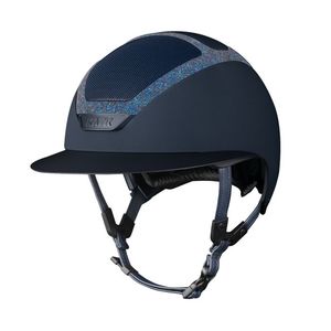 Helmets: Star Lady Chrome Swarovski Frame - Navy/Parsh