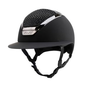 Helmets: Star Lady Chrome Swarovski Mix Waterfence - Black/Black