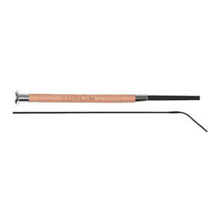 Accessories: Fancy Stitch Leather Dressage Whip - 110cm