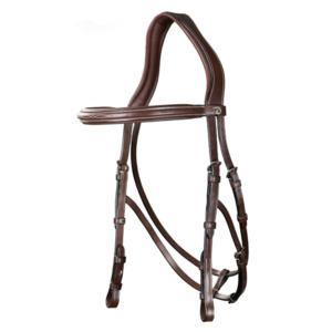 Bridles: US Jumping Hackamore Bridle - Brown