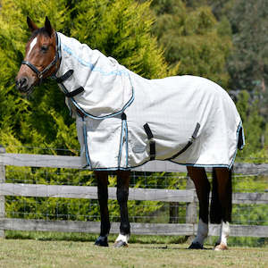 Summer: Summer Sheet Cotton Combo - White/Grey/Light Blue