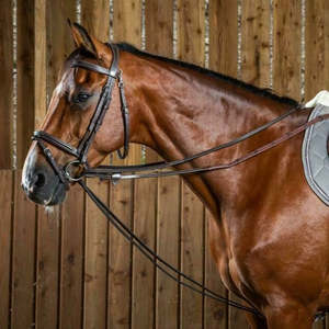 Working Full Leather Draw Reins 1/2" - Brown Full