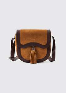 Dubarry: Monart Suede Saddle Bag - Camel