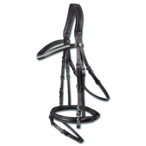 Waldhausen: Supersoft X-Line Glam Bridle - Black