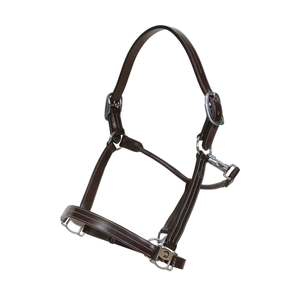 Headcollars Leads: Working Headcollar with Adjustment - Brown