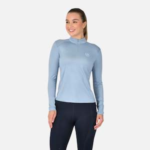 Breathable Long Sleeve Riding Top - Blue Fog